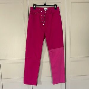 GANNI Women's Pink Jeans
